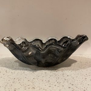 Vintage handmade Murano glass dish